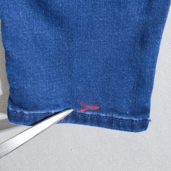 7 For All Mankind jeans women's size 26 ink blue colour skinny mid-rise straight - Picture 10 of 16